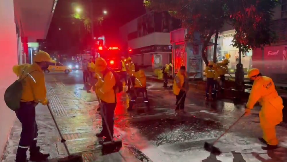 Emab encabezó limpieza en el centro de Bucaramanga imagen de la publicación