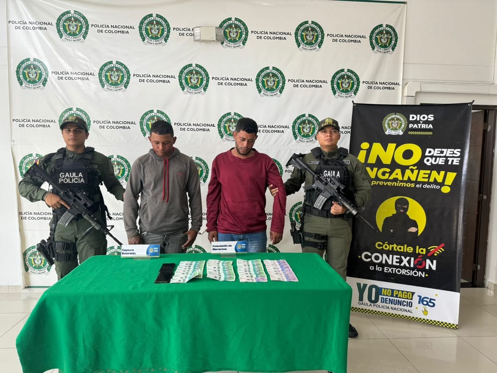 En plena extorsión cayó par de jovencitos en Bucaramanga imagen de la publicación