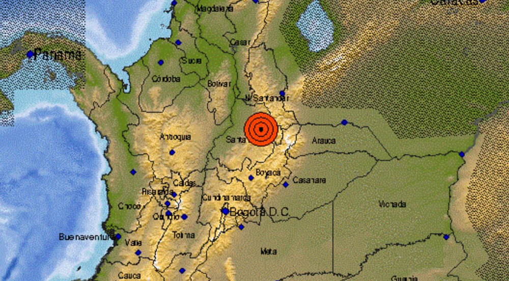 Hubo 6 temblores de tierra este sábado en Santander imagen de la publicación