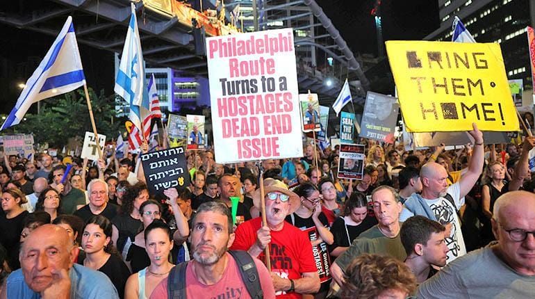 Protestas en Israel para exigir una tregua con Hamás imagen de la publicación