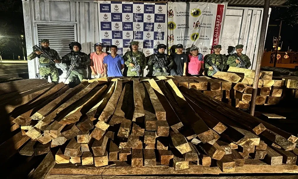 Cuatro capturados por tala ilegal de árboles en el río Magdalena imagen de la publicación