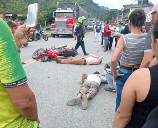 Un par de heridos dejó fuerte accidente en El Playón imagen de la publicación
