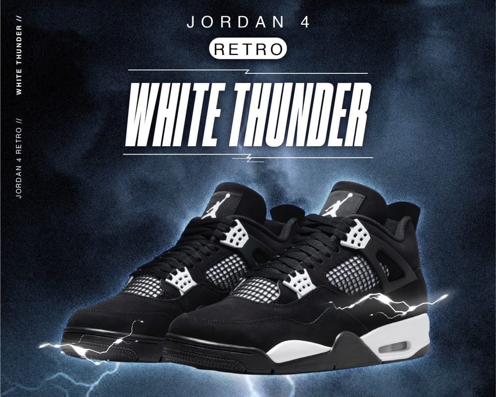 Air Jordan 4 "White Thunder": La combinación de tradición y modernidad imagen de la publicación