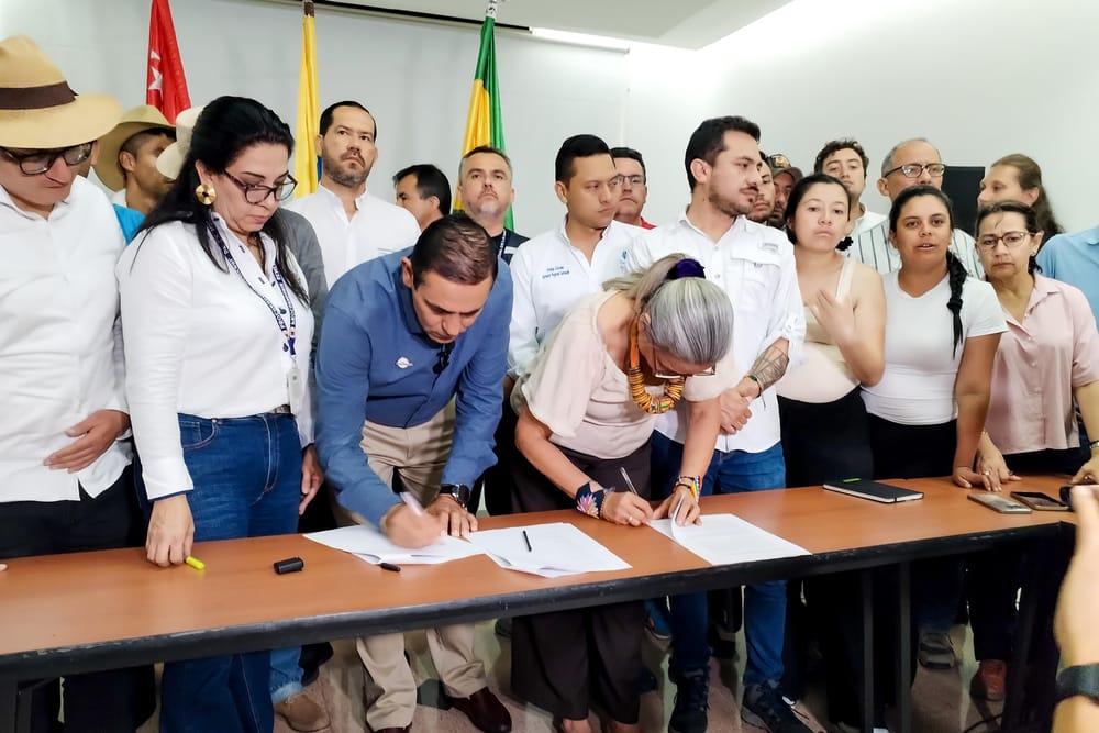 Estos fueron los puntos del preacuerdo que permitió levantar los bloqueos en Santander imagen de la publicación