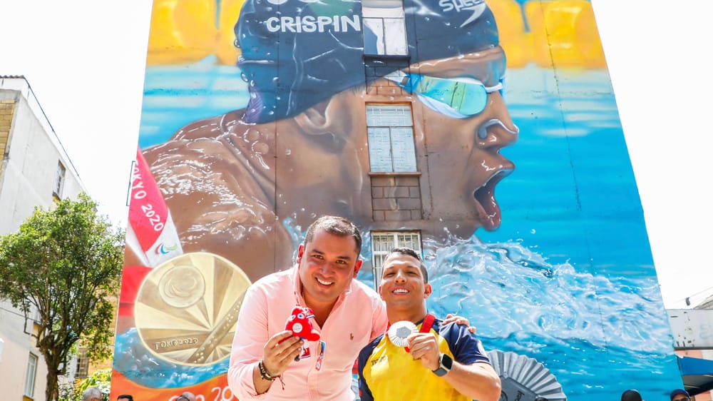 Floridablanca exalta al medallista paralímpico, Nelson Crispín imagen de la publicación