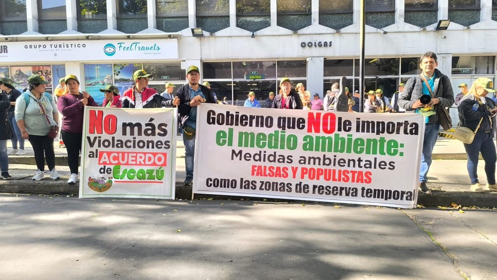 Mineros y campesinos de Santander protestaron contra el MinAmbiente imagen de la publicación