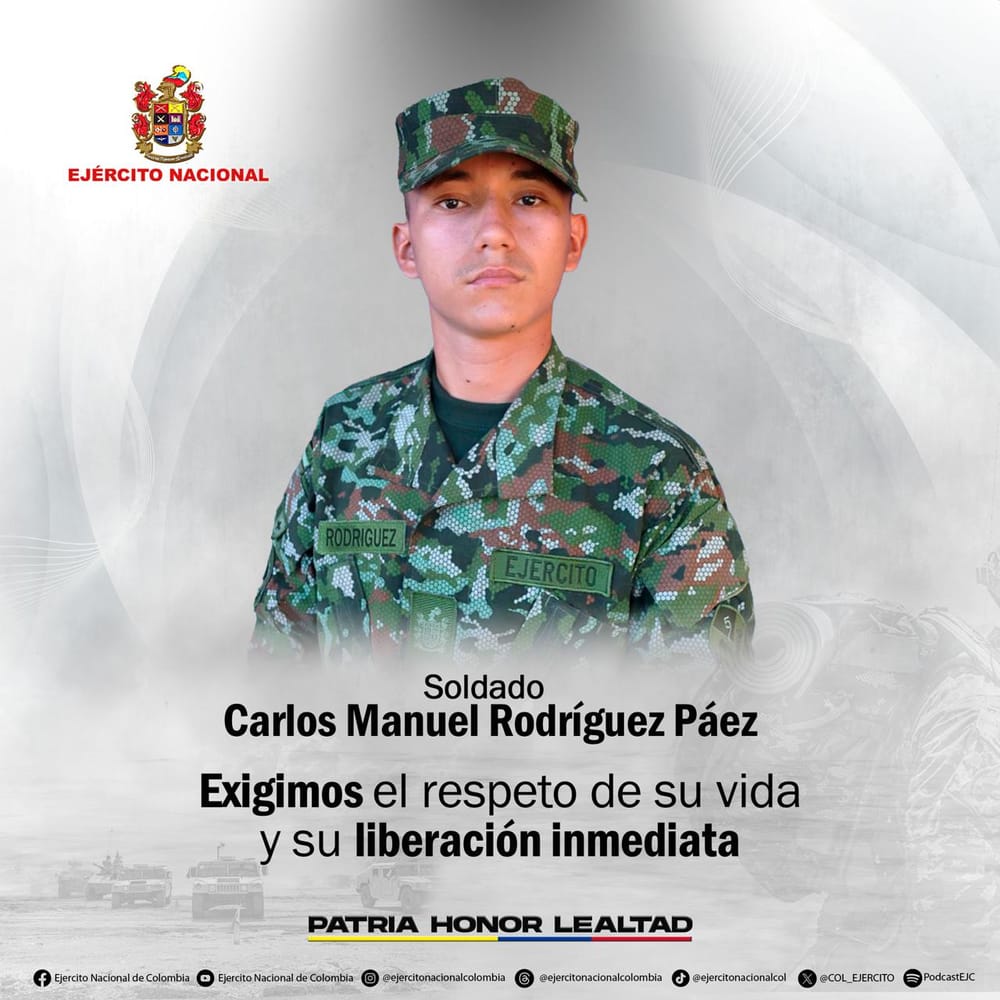 Segunda División reportó el secuestro de un soldado imagen de la publicación