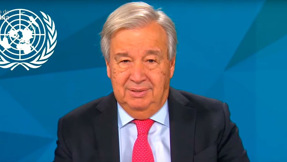 Nuestra tarea en esta COP es pasar de las palabras a los hechos: secretario general de las Naciones Unidas, António Guterres imagen de la publicación