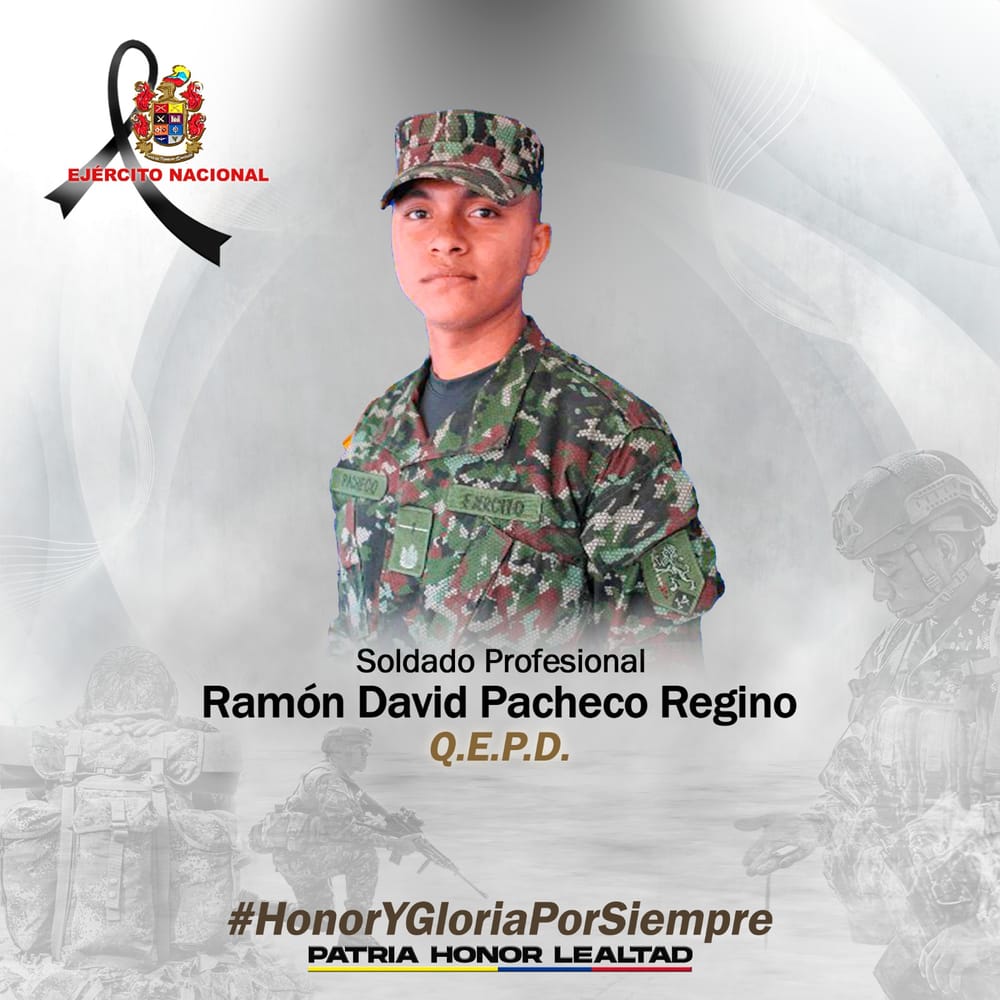 Soldado murió en un ataque del Eln a base de la Quinta Brigada imagen de la publicación