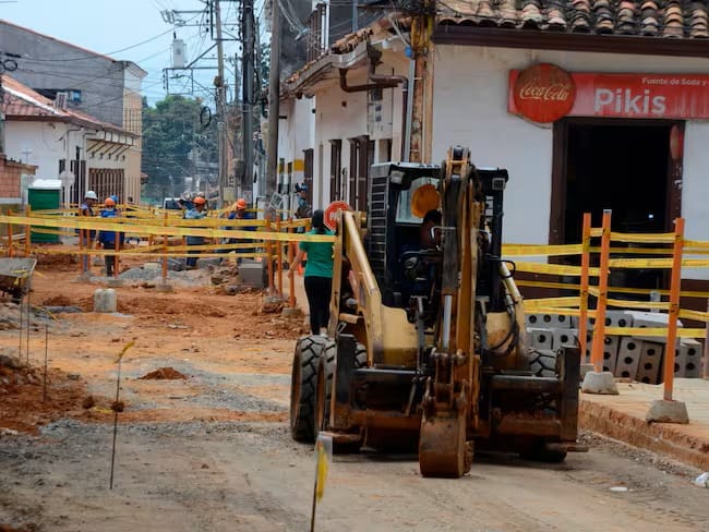 Bloqueo total en las calles de la zona histórica de Bucaramanga imagen de la publicación