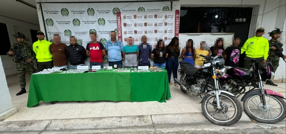 Capturan a 12 integrantes del grupo delincuencial “Combo Jhon” en Aguachica imagen de la publicación