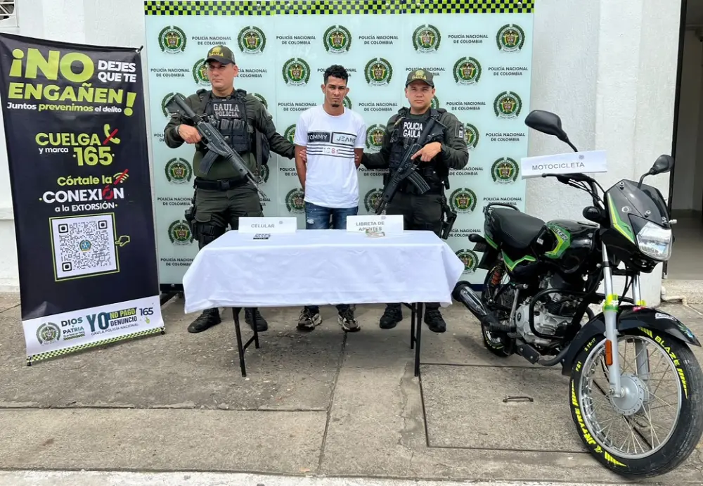 Por extorsión capturaron al 'Mocho' en el Magdalena Medio imagen de la publicación