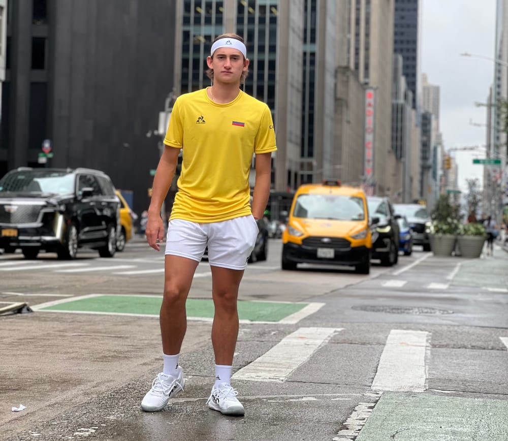 La promesa del tenis colombiano, Miguel Tobón, brilla en su primer US Open imagen de la publicación