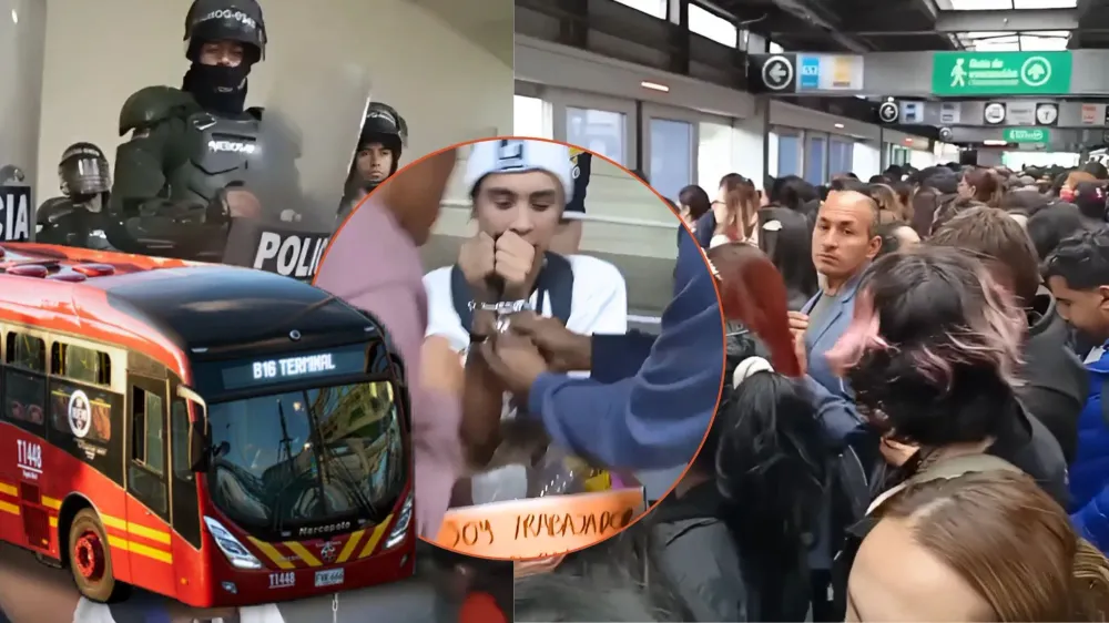 Vendedores ambulantes en estación Ricaurte de Transmilenio usados para ocultar psicoactivos imagen de la publicación