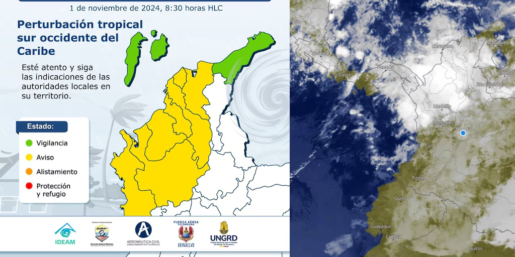 Alerta por perturbación tropical en San Andrés imagen de la publicación