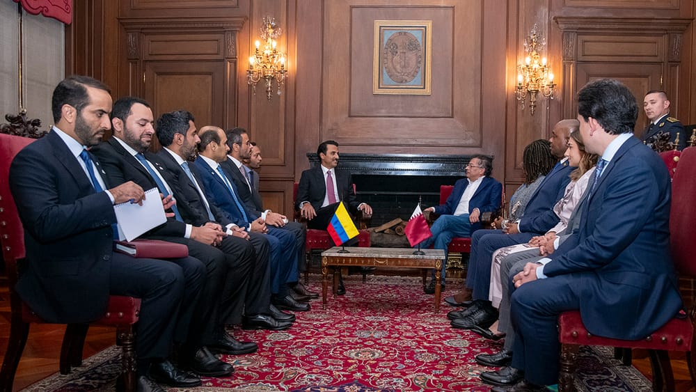 Este es el convenio de cooperación firmado ayer entre Petro y el Emir de Qatar durante su visita a Colombia imagen de la publicación