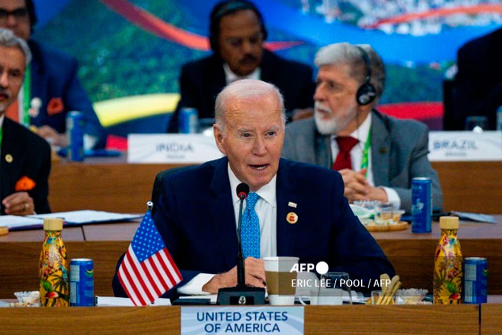 Biden llama a la acción en el G20 sobre Ucrania y Gaza imagen de la publicación