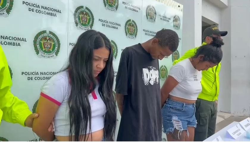 A 'Wendy' la capturaron junto a 'La Flaca' y el 'Guajiro'  en Barrancabermeja imagen de la publicación