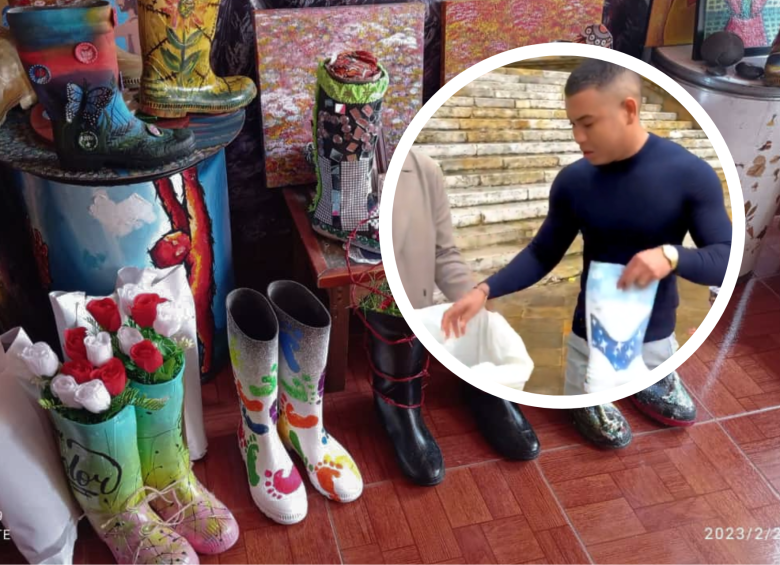 Controversia por gesto de Miguel Polo Polo con las botas de los ‘falsos positivos’ imagen de la publicación