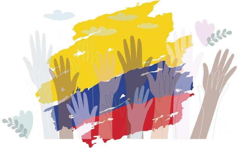 Derechos Humanos -DDHH- en Colombia ¡a punta de cañón! imagen de la publicación
