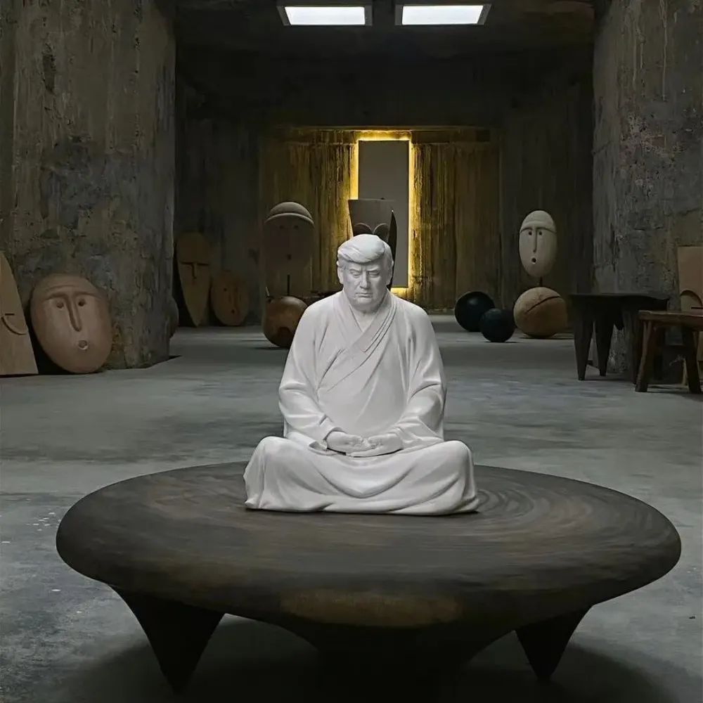 Estatuas del Trump Buda causan furor en China imagen de la publicación