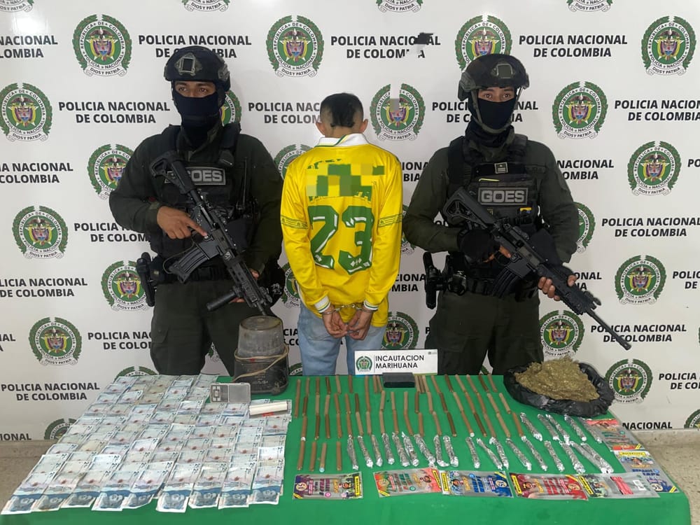 Capturan a "Dimar" con estupefacientes en Floridablanca imagen de la publicación