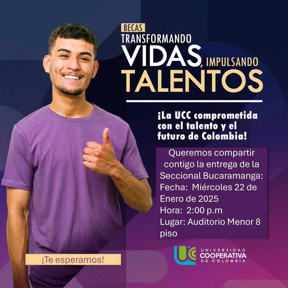 La Universidad Cooperativa de Colombia entrega Becas a la Excelencia en Bucaramanga imagen de la publicación