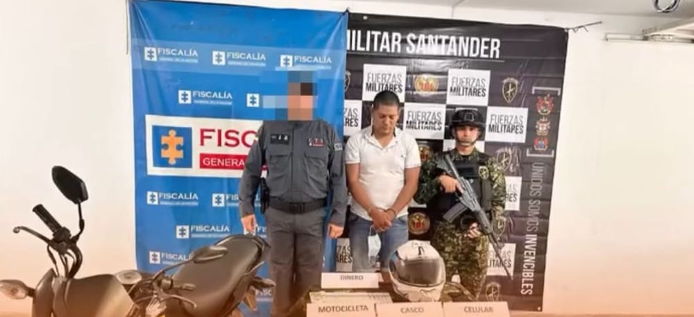 Detienen en flagrancia a presunto extorsionista en Bucaramanga imagen de la publicación