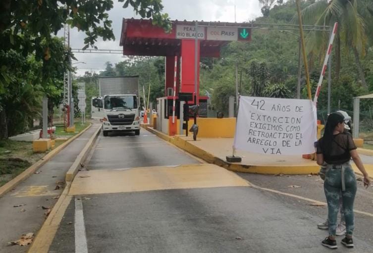 Habitantes de El Playón exigen reubicación del peaje Río Blanco imagen de la publicación