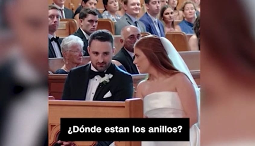 Video: pareja perdió los anillos de matrimonio un minuto antes de casarse imagen de la publicación