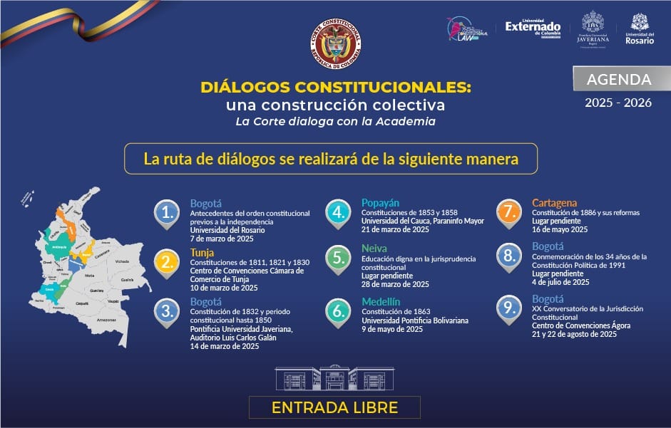 Corte Constitucional anuncia los diálogos constitucionales en las regiones imagen de la publicación