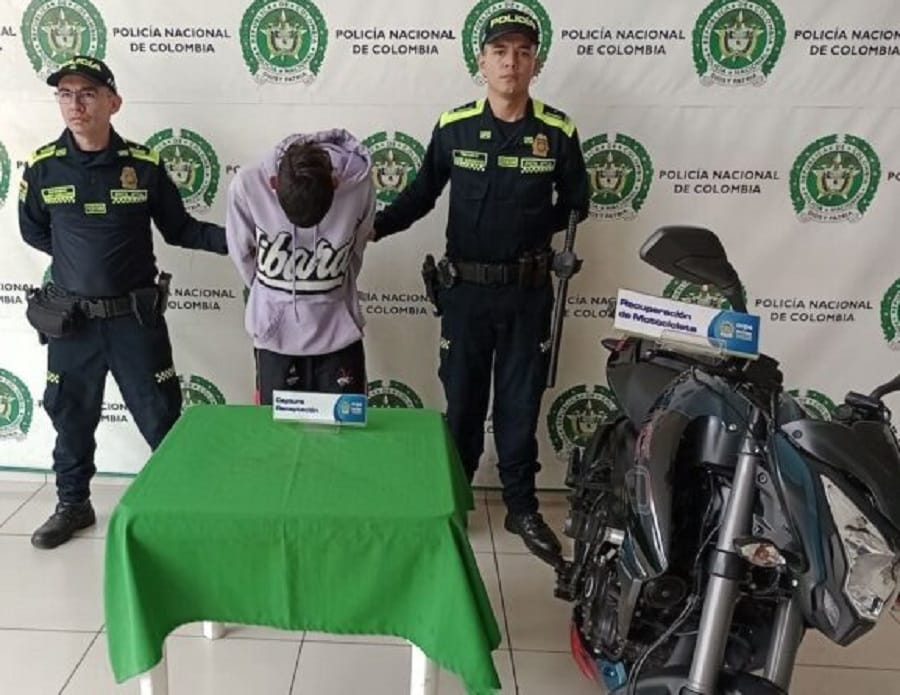 Capturado un hombre con motocicleta hurtada en Bucaramanga imagen de la publicación