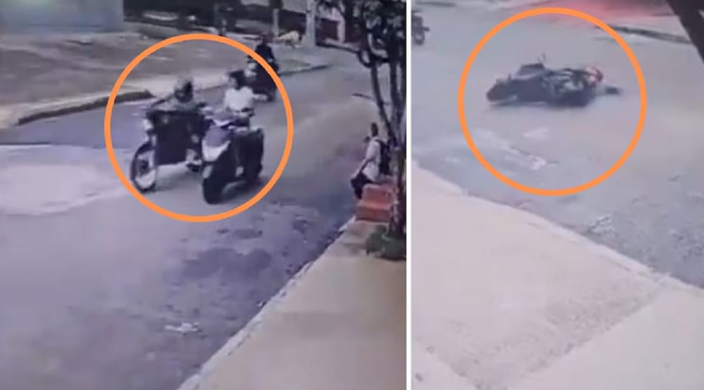 Cayó venezolano que tumbó de la moto a una mujer por robarle imagen de la publicación