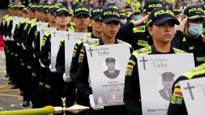 Esta es la dolorosa lista de los 27 policías asesinados tras 4 días del Plan Pistola del Clan del Golfo imagen de la publicación