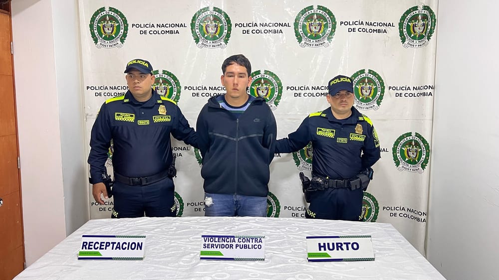 A alias "Sebas" le cayó la ley tras cometer varios robos en Bucaramanga imagen de la publicación