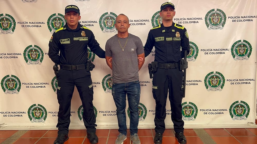 Capturado en Bucaramanga cabecilla de las Farc que tenía circular azul de Interpol imagen de la publicación