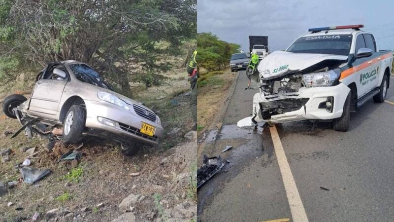 Tragedia en la vía a Santa Marta deja tres jóvenes muertos: ya los identificaron imagen de la publicación