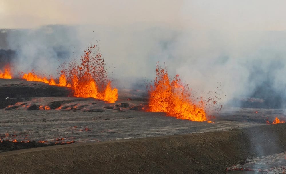 Erupción de un volcán en Islandia imagen de la publicación
