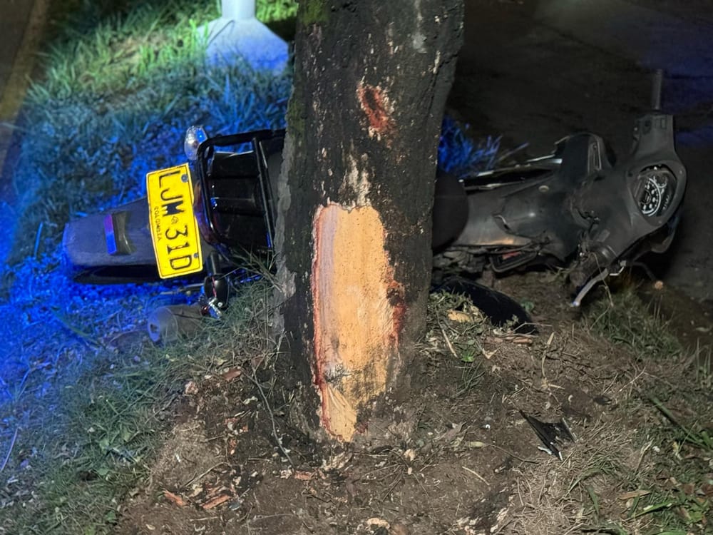 Una joven mujer estrelló su vida contra un árbol en Floridablanca imagen de la publicación
