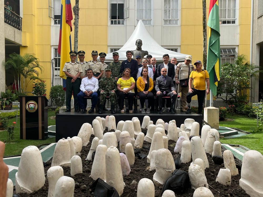 Homenaje a víctima de minas antipersonal en Santander imagen de la publicación