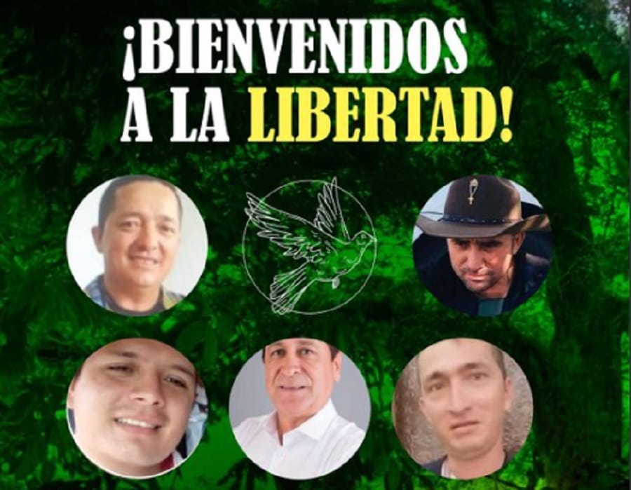 Liberados los cinco ganaderos secuestrados por el ELN en Casanare imagen de la publicación