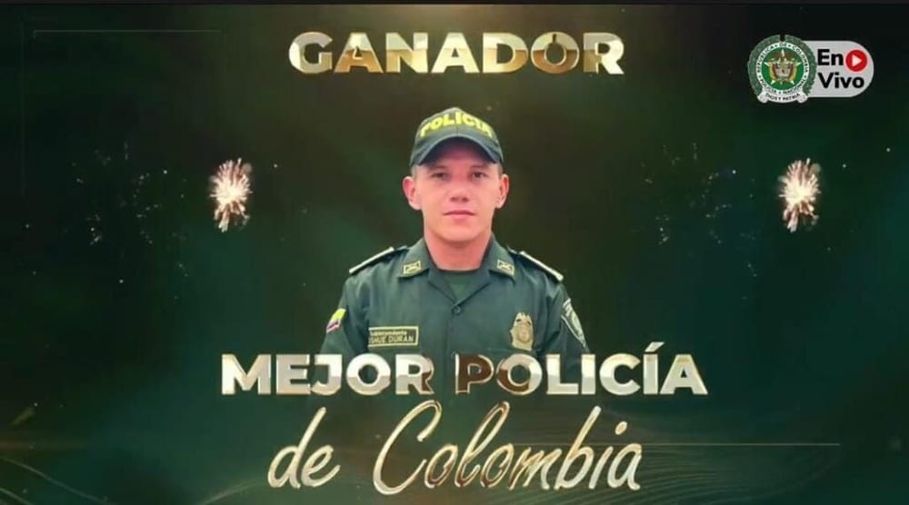El mejor policía de Colombia en 2024 casi muere por automedicarse imagen de la publicación