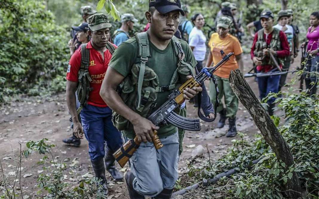 Frente 33 de las disidencias inició concentración en zona de ubicación temporal imagen de la publicación