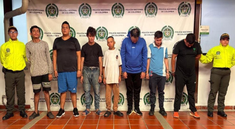 Once integrantes de la banda delincuencial 'Los Búcaros' capturados por varios delitos imagen de la publicación