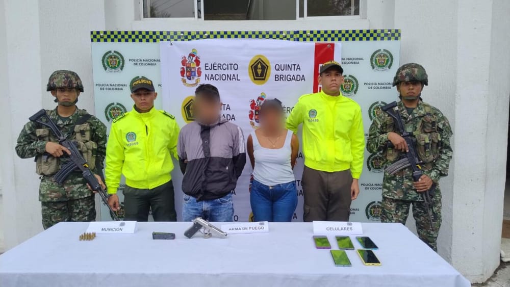 Capturados dos presuntos miembros del Clan del Golfo imagen de la publicación