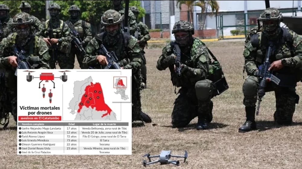 Guerra contra drones asesinos en el Catatumbo imagen de la publicación