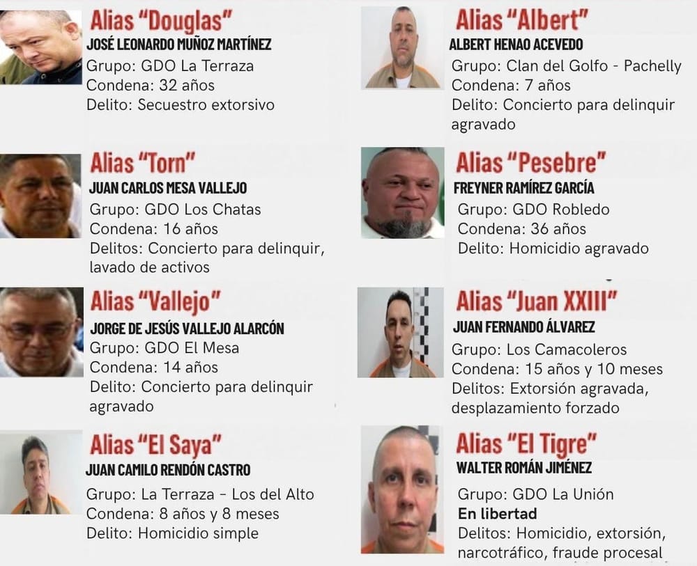 "Petro defiende a cabecillas en tarima como 'personas en rehabilitación': estos son los jefes criminales que lo acompañaron" imagen de la publicación