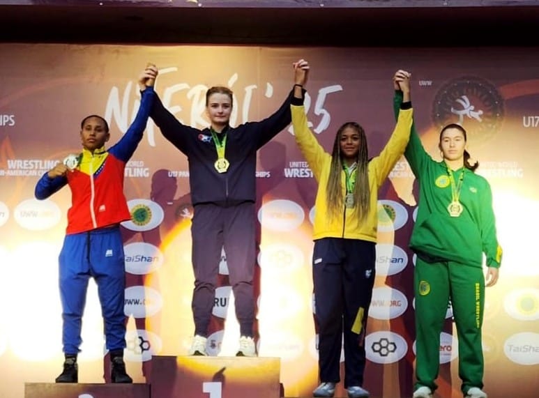 Santallee Barrios bronce en Panamericano de Lucha imagen de la publicación