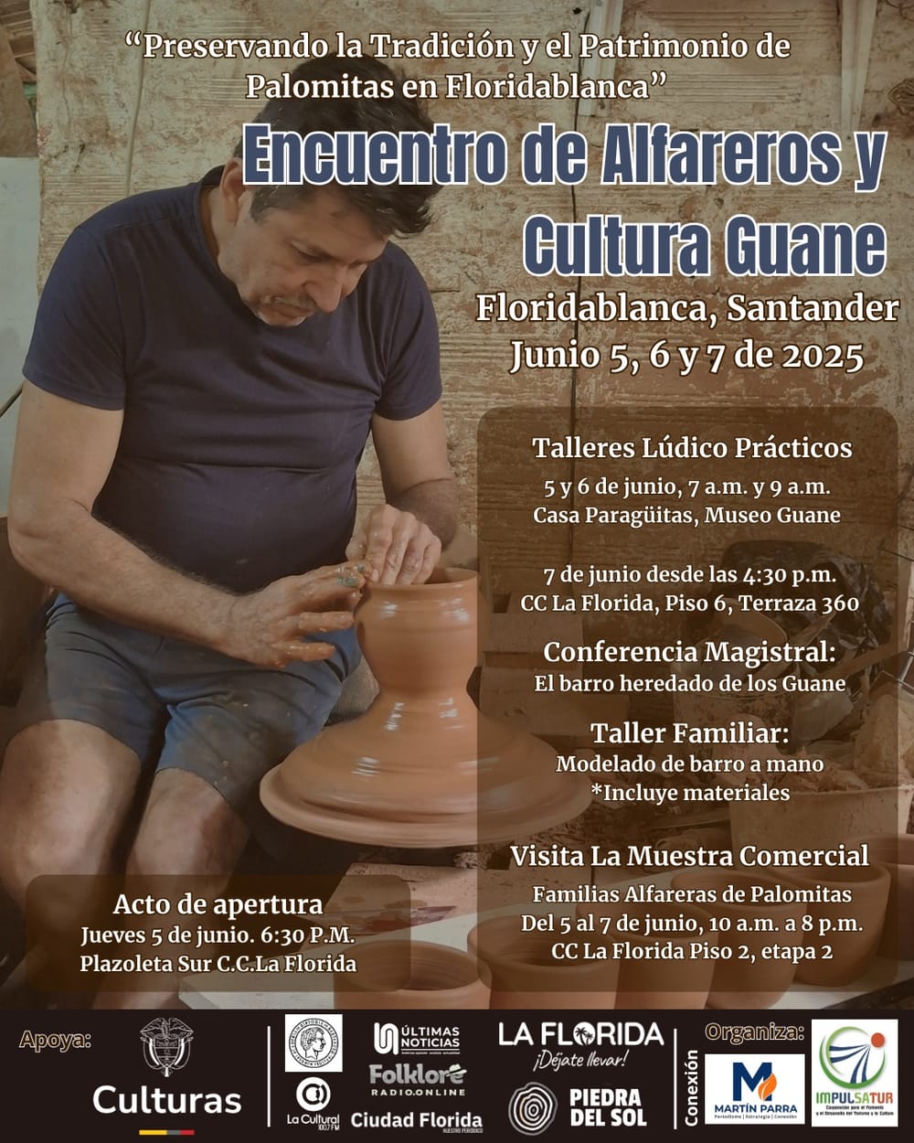 Inician los talleres del Encuentro de Alfareros y Cultura Guane imagen de la publicación