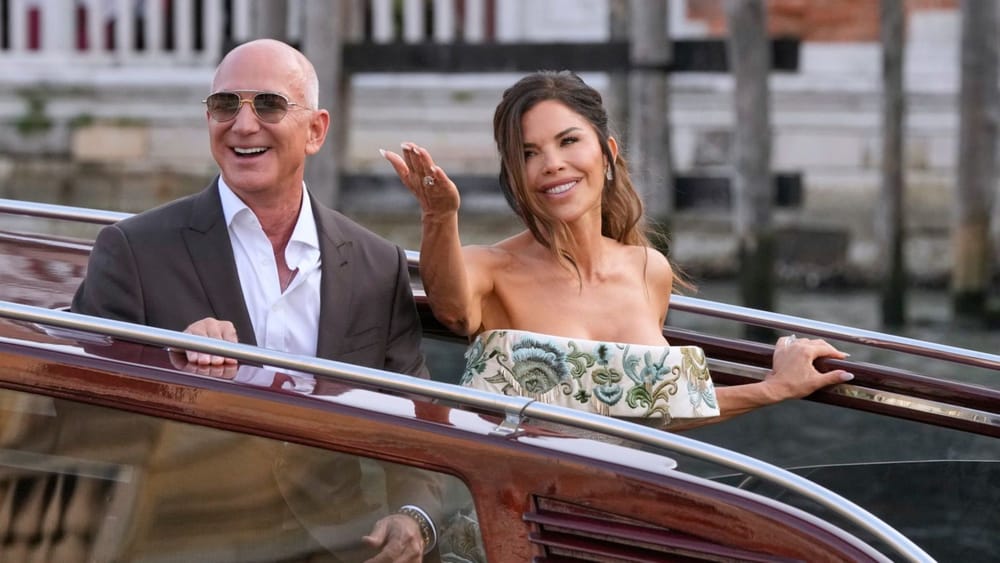 Jeff Bezos y Lauren Sánchez celebraron boda de lujo en Venecia imagen de la publicación